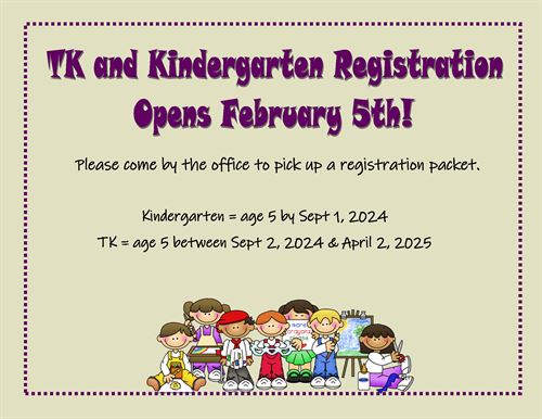TK & Kindergarten Open Enrollment